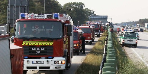 Einsatzstelle von Süden